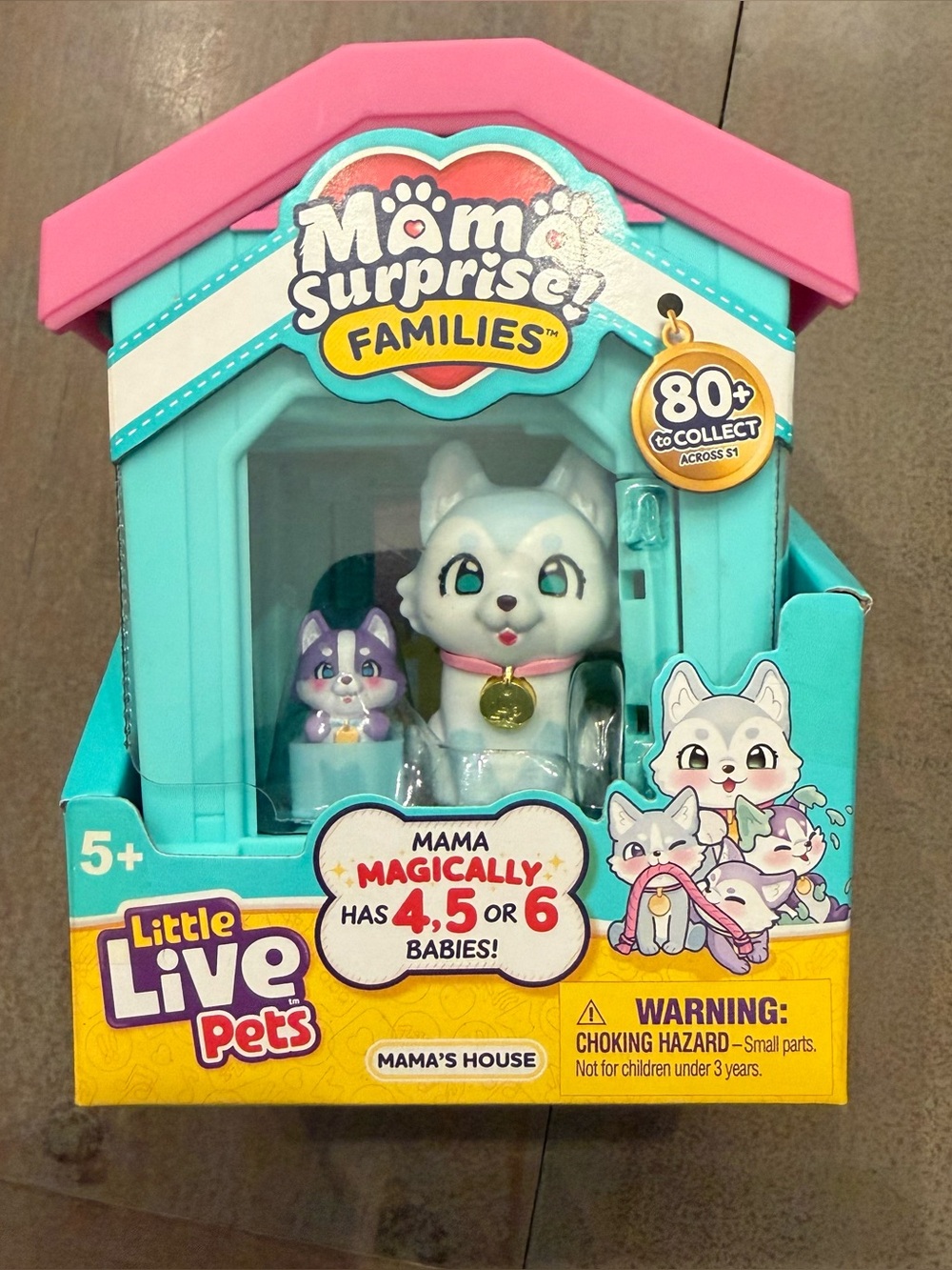 New Little Live Pets Mama Surprise Husky Family